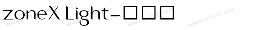 zoneX Light字体转换